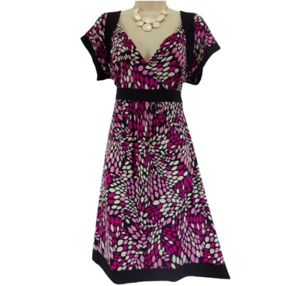 XL X-LARGE Purple ABSTRACT PRINT
DRESS